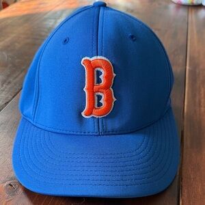 Blue Baseball Cap with Orange B Logo Boston XS S Richardson Pulse Hat